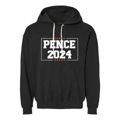 Pence 2024 Anti Biden Harris Mike Pence Garment-Dyed Fleece Hoodie