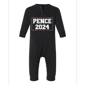 Pence 2024 Anti Biden Harris Mike Pence Infant Fleece One Piece