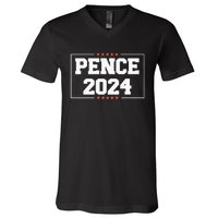 Pence 2024 Anti Biden Harris Mike Pence V-Neck T-Shirt