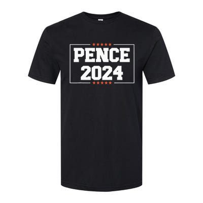 Pence 2024 Anti Biden Harris Mike Pence Softstyle CVC T-Shirt