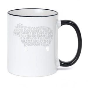 Psalm 23 Bible Scripture Lamb 11oz Black Color Changing Mug