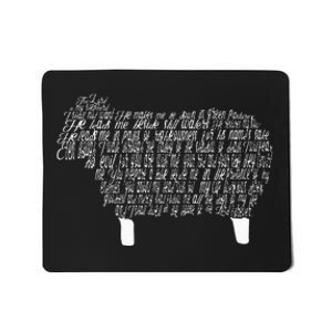 Psalm 23 Bible Scripture Lamb Mousepad