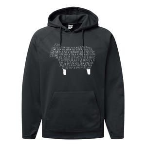 Psalm 23 Bible Scripture Lamb Performance Fleece Hoodie