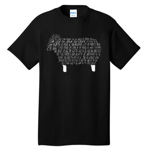 Psalm 23 Bible Scripture Lamb Tall T-Shirt