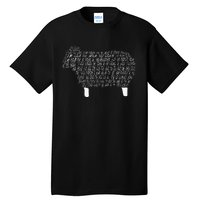 Psalm 23 Bible Scripture Lamb Tall T-Shirt