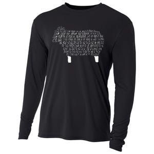 Psalm 23 Bible Scripture Lamb Cooling Performance Long Sleeve Crew