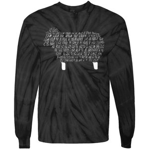 Psalm 23 Bible Scripture Lamb Tie-Dye Long Sleeve Shirt