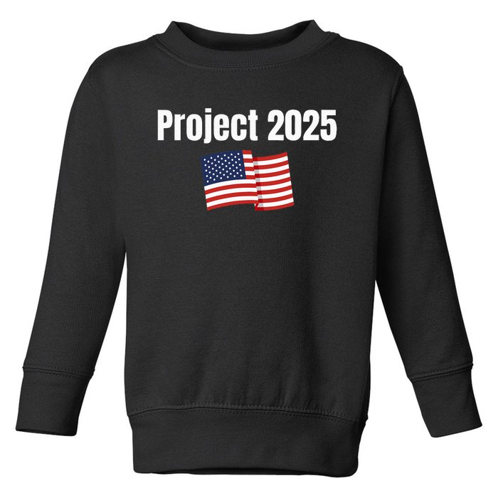 Project 2025 Donald Trump & Kamala Harris Debate 2024 Toddler Sweatshirt