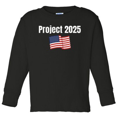 Project 2025 Donald Trump & Kamala Harris Debate 2024 Toddler Long Sleeve Shirt