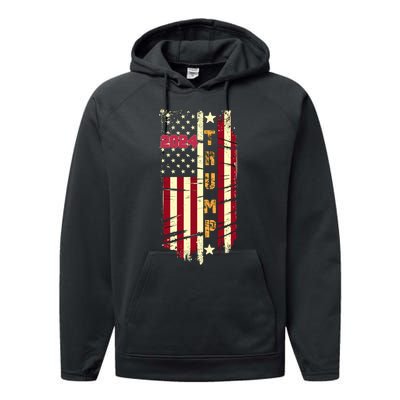 Patriotic 2024 Election Theme Performance Fleece Hoodie