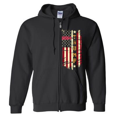 Patriotic 2024 Election Theme Full Zip Hoodie