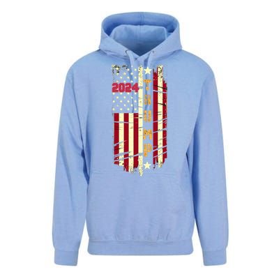 Patriotic 2024 Election Theme Unisex Surf Hoodie