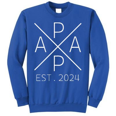 Papa 2024 Father To Be 2024 Proud Papa 2024 Sweatshirt