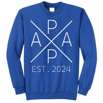 Papa 2024 Father To Be 2024 Proud Papa 2024 Tall Sweatshirt