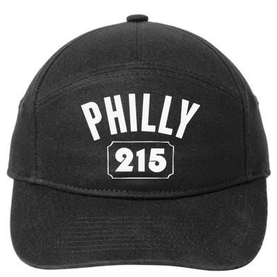 Philly 215 funny Philly Pride Area Code Workout 7-Panel Snapback Hat