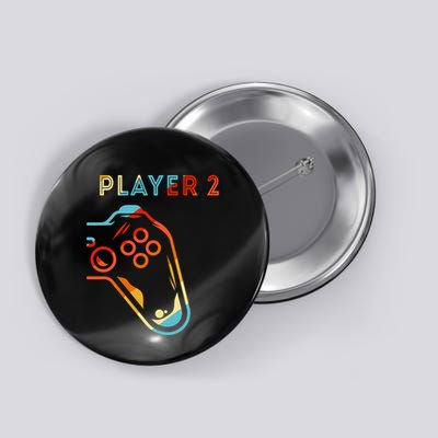 Player 2 Funny Video Game Lover Joystick Retro Matching Gamer Couple Button