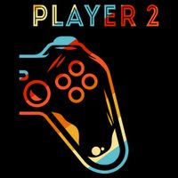 Player 2 Funny Video Game Lover Joystick Retro Matching Gamer Couple 16 in Basic Backpack
