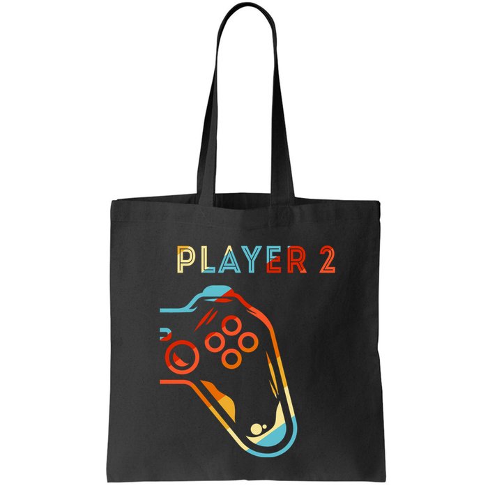 Player 2 Funny Video Game Lover Joystick Retro Matching Gamer Couple Bag