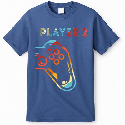 Player 2 Funny Video Game Lover Joystick Retro Matching Gamer Couple T-Shirt