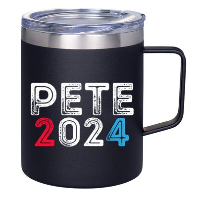 Pete 2024 Gift Pete For President Buttigieg Vote Gift 12oz Stainless Steel Coffee Mug