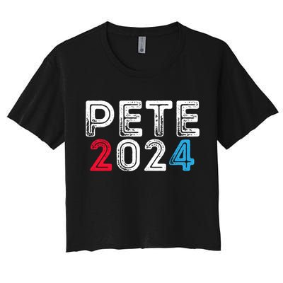 Pete 2024 Gift Pete For President Buttigieg Vote Gift Crop Top