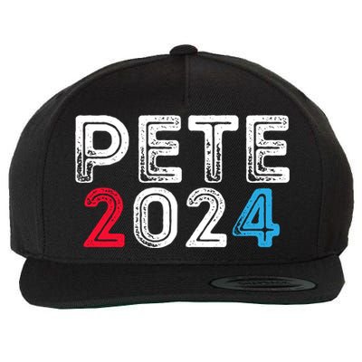 Pete 2024 Gift Pete For President Buttigieg Vote Gift Wool Snapback Cap