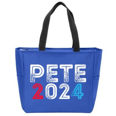 Pete 2024 Gift Pete For President Buttigieg Vote Gift Zip Tote Bag