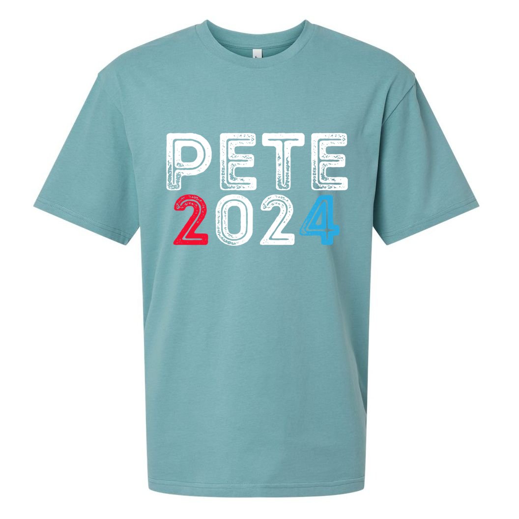 Pete 2024 Gift Pete For President Buttigieg Vote Gift Sueded Cloud Jersey T-Shirt