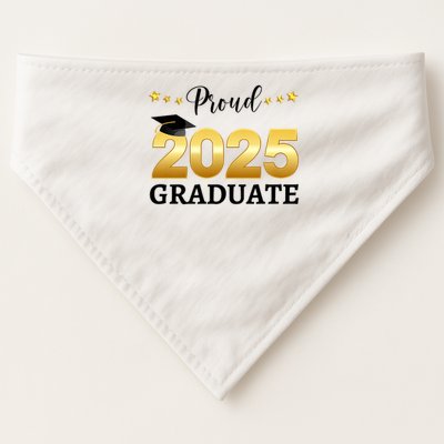 Proud 2025 Graduate Graduating Class Of 2025 USA-Made Doggie Bandana