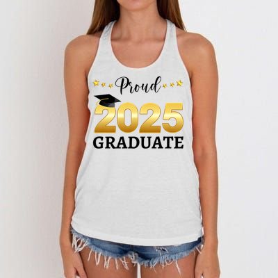 Proud 2025 Graduate Graduating Class Of 2025 Women's Knotted Racerback Tank