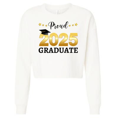 Proud 2025 Graduate Graduating Class Of 2025 Cropped Pullover Crew