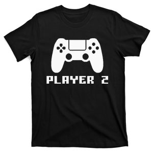 Player 2 Matching Gamer Player 1 Player 2 Couple Video Game T-Shirt