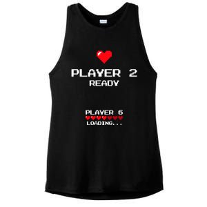 Player 2 Player 6 Loading Gift Retro Gaming Gift Announcet Gift Ladies PosiCharge Tri-Blend Wicking Tank