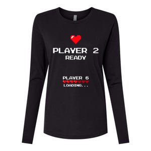 Player 2 Player 6 Loading Gift Retro Gaming Gift Announcet Gift Womens Cotton Relaxed Long Sleeve T-Shirt