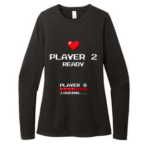 Player 2 Player 6 Loading Gift Retro Gaming Gift Announcet Gift Womens CVC Long Sleeve Shirt