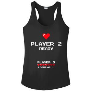 Player 2 Player 6 Loading Gift Retro Gaming Gift Announcet Gift Ladies PosiCharge Competitor Racerback Tank