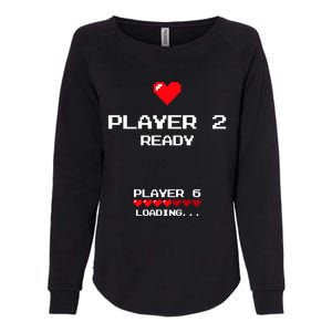 Player 2 Player 6 Loading Gift Retro Gaming Gift Announcet Gift Womens California Wash Sweatshirt