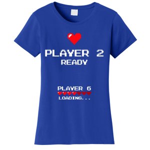 Player 2 Player 6 Loading Gift Retro Gaming Gift Announcet Gift Women's T-Shirt