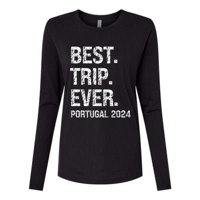 Portugal 2024 Portugal Vacation 2024 Portugal Family Womens Cotton Relaxed Long Sleeve T-Shirt