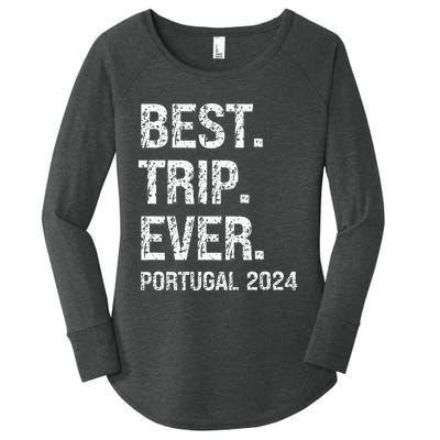 Portugal 2024 Portugal Vacation 2024 Portugal Family Women's Perfect Tri Tunic Long Sleeve Shirt