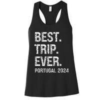 Portugal 2024 Portugal Vacation 2024 Portugal Family Women's Racerback Tank