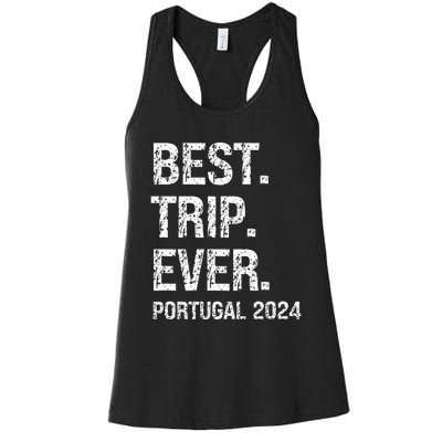 Portugal 2024 Portugal Vacation 2024 Portugal Family Women's Racerback Tank