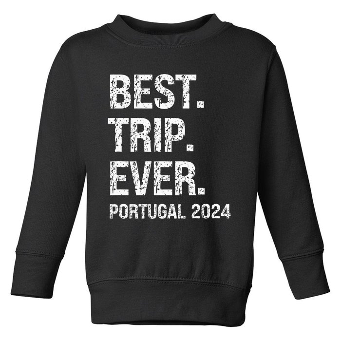 Portugal 2024 Portugal Vacation 2024 Portugal Family Toddler Sweatshirt