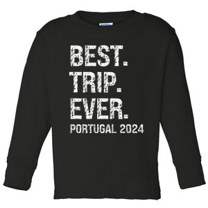 Portugal 2024 Portugal Vacation 2024 Portugal Family Toddler Long Sleeve Shirt