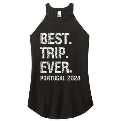 Portugal 2024 Portugal Vacation 2024 Portugal Family Women's Perfect Tri Rocker Tank