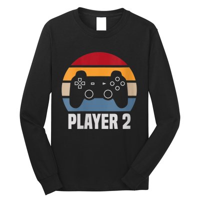 Player 2 Player 1 Couple Matching Video Gamer Long Sleeve Shirt