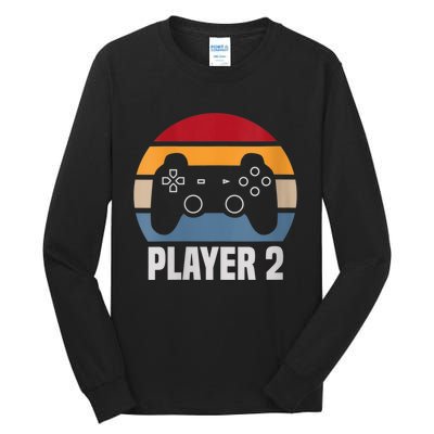 Player 2 Player 1 Couple Matching Video Gamer Tall Long Sleeve T-Shirt