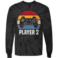 Player 2 Player 1 Couple Matching Video Gamer Tie-Dye Long Sleeve Shirt