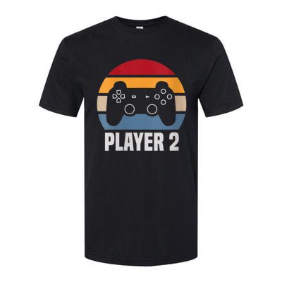 Player 2 Player 1 Couple Matching Video Gamer Softstyle CVC T-Shirt