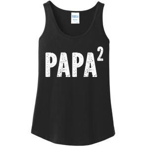 Papa 2 Papa Squared For Grandpa From Granddaughter Grandson Ladies Essential Tank